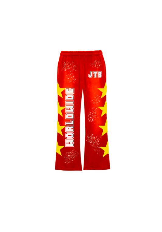 JTB Worldwide Flair Pants “Red”